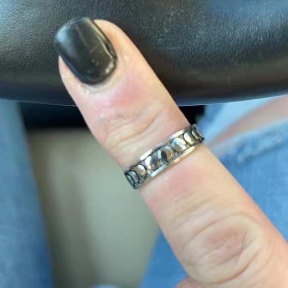 NIB✨ Sterling Silver 925 Moon Phases Boho Ring size 8 - Picture 13 of 15